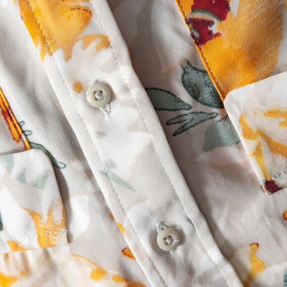 Olivia Investments Women’s Blouse Floral Semi Sheer Lightweight PL Petite Large - Picture 7 of 10